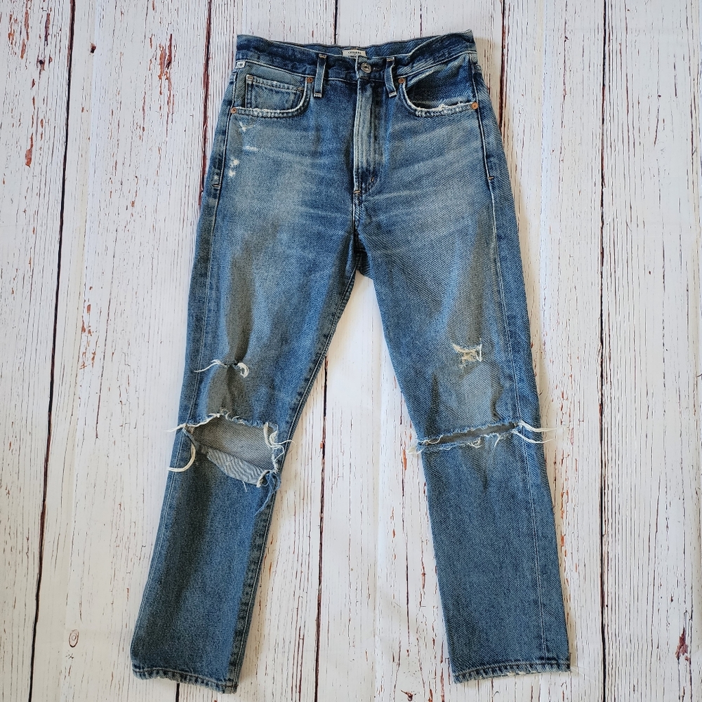 CoH premium vintage dree high rise slim straight jeans